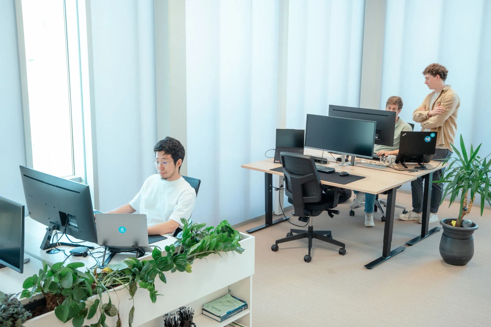 Researchable-engineers werken mee in het team van een partner