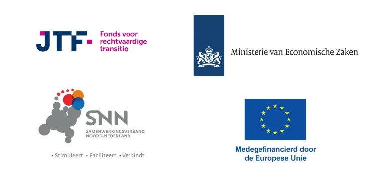 Logo Just Transition Fund (JTF) en Europese Unie